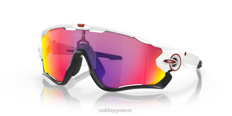 σαγόνι 42H6F399 Oakley γυαλιά Φακοί δρόμου prizm, γυαλισμένο λευκό πλαίσιο