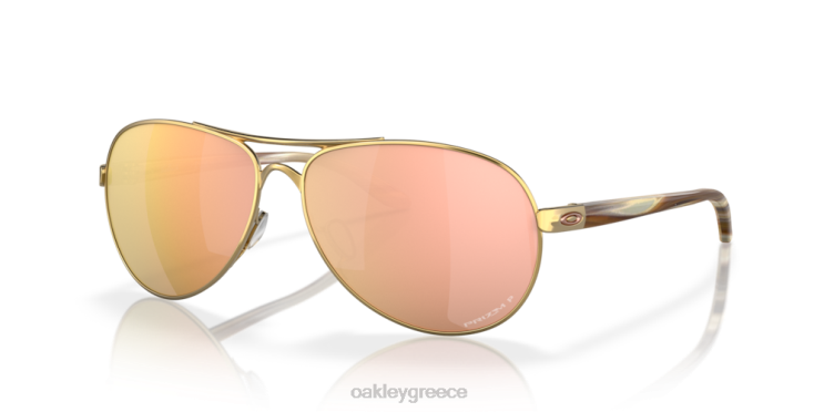 ανατροφοδότηση 42H6F483 Oakley γυαλιά prizm ροζ χρυσοί πολωτικοί φακοί, γυαλισμένος χρυσός σκελετός