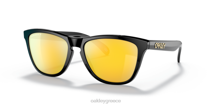βατράχια (χαμηλή εφαρμογή γέφυρας) 42H6F818 Oakley γυαλιά Πολωμένοι φακοί prizm 24k, γυαλισμένο μαύρο πλαίσιο