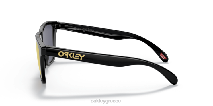 βατράχια (χαμηλή εφαρμογή γέφυρας) 42H6F818 Oakley γυαλιά Πολωμένοι φακοί prizm 24k, γυαλισμένο μαύρο πλαίσιο