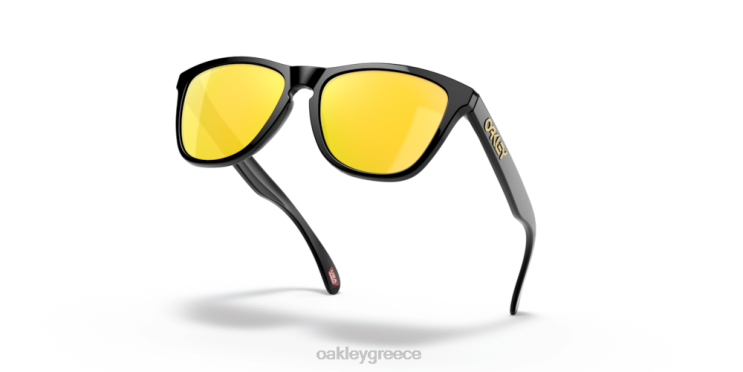 βατράχια (χαμηλή εφαρμογή γέφυρας) 42H6F818 Oakley γυαλιά Πολωμένοι φακοί prizm 24k, γυαλισμένο μαύρο πλαίσιο