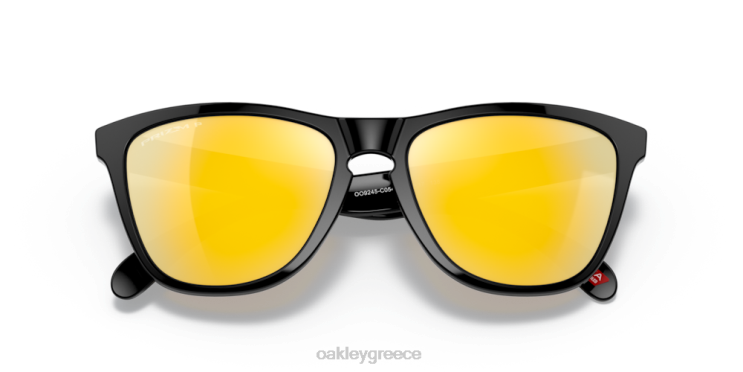 βατράχια (χαμηλή εφαρμογή γέφυρας) 42H6F818 Oakley γυαλιά Πολωμένοι φακοί prizm 24k, γυαλισμένο μαύρο πλαίσιο