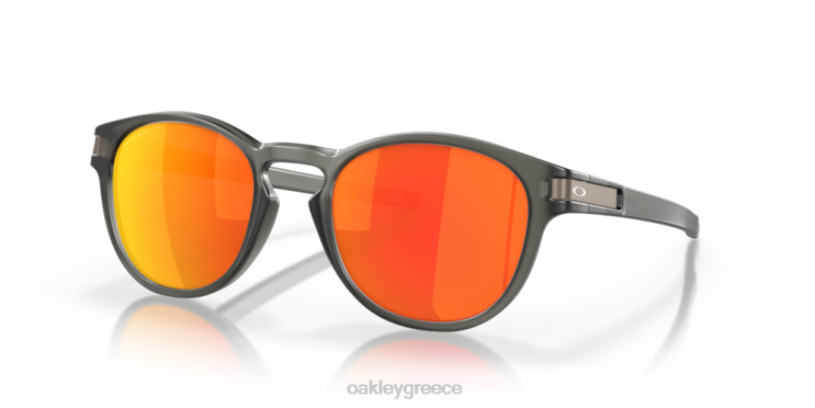 μάνδαλο (χαμηλή εφαρμογή γέφυρας) 42H6F912 Oakley γυαλιά Πολωμένοι φακοί prizm ρουμπινί, σκελετός καπνού σε γκρι ματ