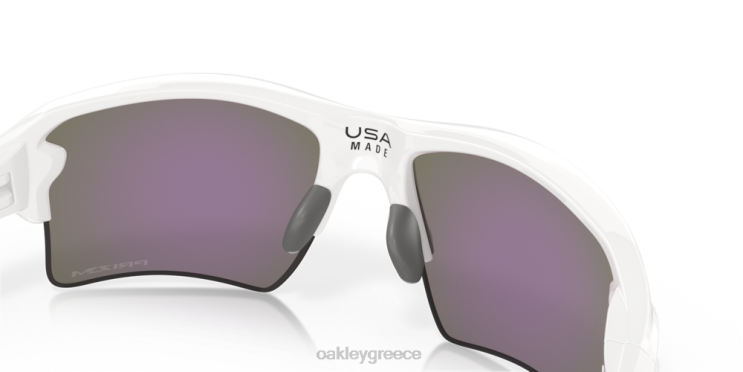 ομαδικά χρώματα flak 2.0 xl 42H6F137 Oakley γυαλιά Φακοί νεφρίτη prizm, γυαλισμένο λευκό πλαίσιο