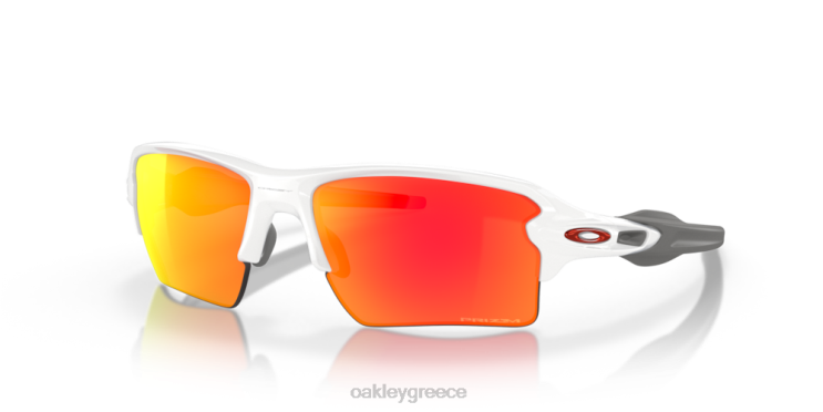 ομαδικά χρώματα flak 2.0 xl 42H6F138 Oakley γυαλιά Φακοί ρουμπινί prizm, γυαλισμένο λευκό πλαίσιο