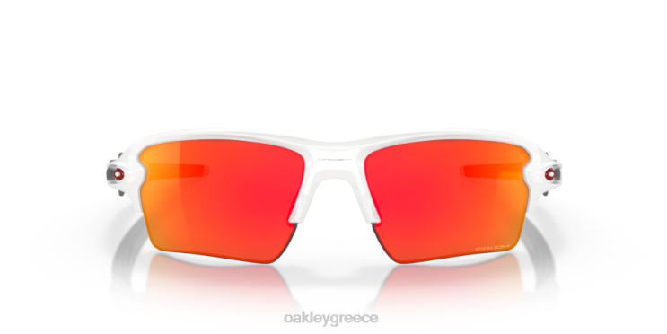 ομαδικά χρώματα flak 2.0 xl 42H6F138 Oakley γυαλιά Φακοί ρουμπινί prizm, γυαλισμένο λευκό πλαίσιο