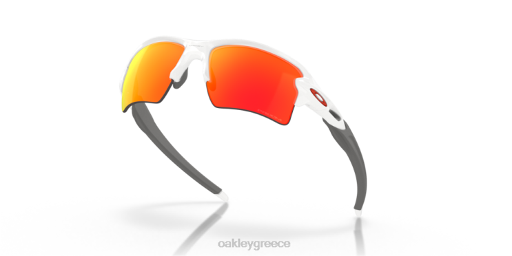 ομαδικά χρώματα flak 2.0 xl 42H6F138 Oakley γυαλιά Φακοί ρουμπινί prizm, γυαλισμένο λευκό πλαίσιο