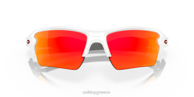 ομαδικά χρώματα flak 2.0 xl 42H6F138 Oakley γυαλιά Φακοί ρουμπινί prizm, γυαλισμένο λευκό πλαίσιο
