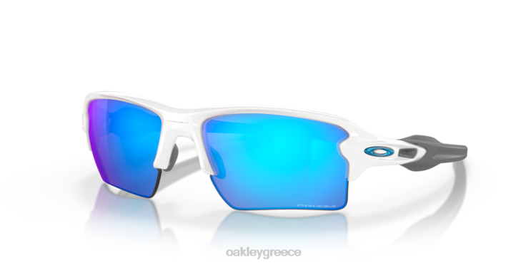 ομαδικά χρώματα flak 2.0 xl 42H6F139 Oakley γυαλιά Prizm φακοί ζαφείρι, γυαλισμένο λευκό πλαίσιο