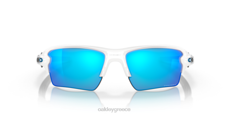ομαδικά χρώματα flak 2.0 xl 42H6F139 Oakley γυαλιά Prizm φακοί ζαφείρι, γυαλισμένο λευκό πλαίσιο