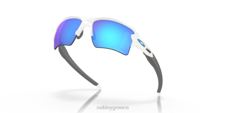 ομαδικά χρώματα flak 2.0 xl 42H6F139 Oakley γυαλιά Prizm φακοί ζαφείρι, γυαλισμένο λευκό πλαίσιο