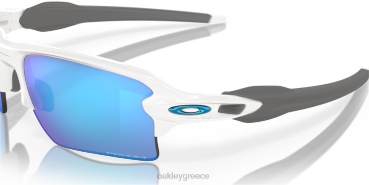 ομαδικά χρώματα flak 2.0 xl 42H6F139 Oakley γυαλιά Prizm φακοί ζαφείρι, γυαλισμένο λευκό πλαίσιο